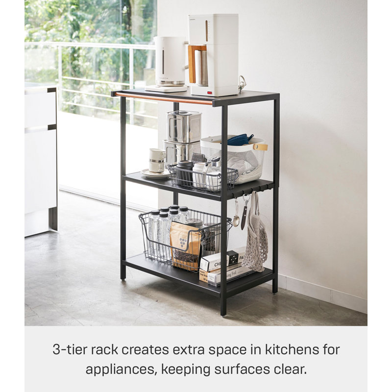 Yamazaki Home 3-Tiered Storage Rack - Kitchen Shelf Organizer